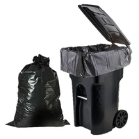 Sacs à ordures imprimés personnalisés en PE à usage intensif, taille/couleur/épaisseur personnalisées, scellage à chaud, emballage sécurisé poubelle