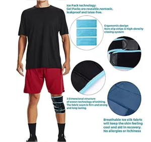 Custom Knee Ice Pack Wrap Cold Hot <strong>Compress</strong> Gel Brace for Knee Arthritis Protection with Pain Relief - Product Image 2