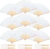 Éventails à main japonais chinois vintage en bambou Art populaire Peinture pliante d'été sculptée sur le thème du sport Mariages Danses Business Great