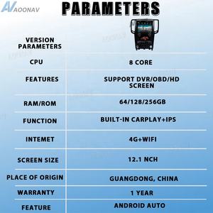 Autoradio Android 12.1 pouces pour Infiniti G25 <span class=keywords><strong>G35</strong></span> G37 Q60S 2004-2015 lecteur vidéo multimédia automatique Navigation GPS Carplay sans fil - Product Image 6