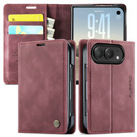 Étui en cuir simple de haute qualité CaseMe pour iPhone Duo, porte-cartes magnétique, support, coque de téléphone portefeuille pour iPhone Duo