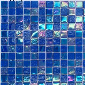 Cầu Vồng tùy chỉnh vuông màu xanh gạch gạch hồ bơi óng ánh gạch hồ bơi khảm thủy tinh - Product Image 2