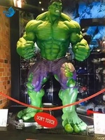 Décoration intérieure et extérieure, figurines d'action de super-héros, homme musclé, statue de Hulk grandeur nature en fibre de verre, sculpture en résine