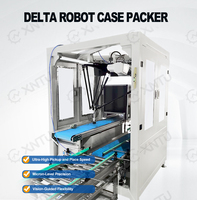 Machine d'emballage automatique haute vitesse pour sacs, boîtes et canettes, avec contrôle PLC tactile, pour l'emballage alimentaire, plastique et papier, compatible robots Delta