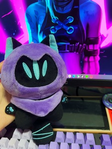 <span class=keywords><strong>Peluche</strong></span> de Gato Sombra, Juguete de <span class=keywords><strong>Peluche</strong></span> Suave con Forma de Animal, Muñeco de Compañía para Niños, Regalo de Cumpleaños para Niñas, Muñeco de Anime Súper Suave y Lindo - Product Image 3