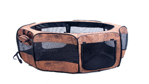 Hot Sale 8 Panel Foldable Pet Playpen 600D Fabric Soft Sided Dog <b>Cat</b> Playpen Indoor Outdoor Breathable Playpen - Product Image 2