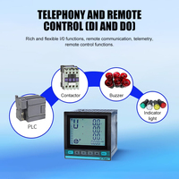 Compteur de puissance triphasé multifonctionnel facile à utiliser, 4 boucles d'entrée, sortie analogique 4-20 mA, affichage LED