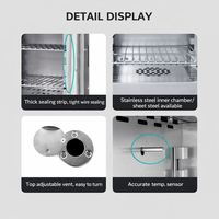 Four de séchage à air forcé, four à circulation d'air chaud, four de séchage à température constante, en acier inoxydable, 220V/380V, jusqu'à 300°C ° C