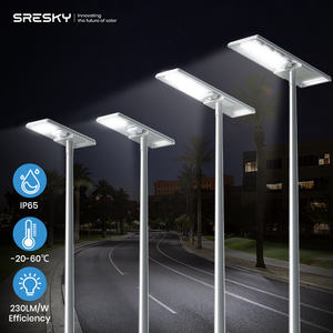 Luces Solares LED para Exteriores SRESKY de 80W de Alta Potencia con Sensor de Movimiento, Lámpara de Iluminación Impermeable, Jalan Tenaga Surya, Luces Solares para Exteriores - Product Image 1