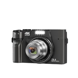 Appareil photo numérique avec zoom optique 12x, 4K Ultra HD, 75,0 mégapixels, portable pour les voyages et la photographie en extérieur - Product Image 1