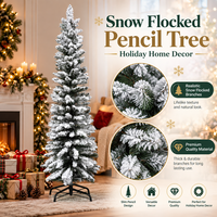 Sapin de Noël artificiel en PVC dense effet neige, idéal pour la décoration de la maison, des hôtels et des centres commerciaux - Vente en gros par le fabricant