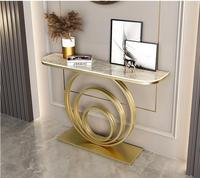 Table Console de luxe moderne avec dessus en marbre pour entrée Foyer salon ou hôtel-Meubles d'usine