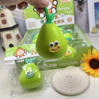 Jouet anti-stress de bureau en TPR souple « La Poire à Souhait » – Figurine créative en forme de poire, unisexe, pour les 15 ans et plus
