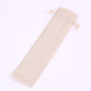 Bolsa de almacenamiento de pajitas de acero inoxidable, bolsa portátil con cordón, bolsa de lino, bolsa de terciopelo, bolsa de lona para paquete, bolsa de almacenamiento de pajitas - Product Image 1