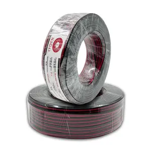 KICO-Câble de Haut-Parleur RVB Noir et Rouge 100YD CCA 2x1mm pour Lecteur DVD de Voiture