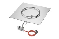 Kit de brûleur et de plat en acier inoxydable pour foyer extérieur au gaz