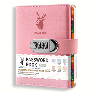 Cuaderno con Contraseña Bloqueable, Diario Seguro con Candado, Cuaderno Confidencial de Tapa Dura para el Hogar, Diario Personal, Notas Privadas - Product Image 1