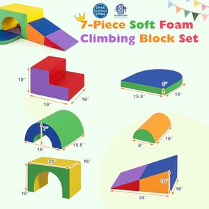 CZFIT - Cubierta de Cuero PU Ecológica para Bloques de Juego Interiores, Equipo de Juego Suave para Niños, Túnel para Jardín de Infancia - Product Image 2