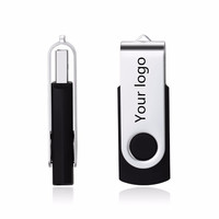 Clé USB rotative à 360 ° avec logo couleur personnalisable Clé USB