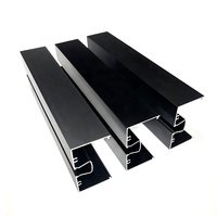 Profilé de porte coulissante en aluminium, profilé d'extrusion en aluminium, profilé de fenêtre en aluminium anodisé sur mesure