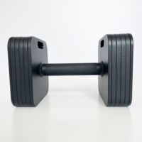 Équipement de fitness professionnel tout métal acier Gym poids libres 12kg 24kg 36kg haltères carrés en acier ensemble d'haltères réglables