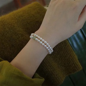 Hilo Elástico Verde de Alta Calidad de 5 mm sin Núcleo para Pulsera de Perlas de Agua Dulce con Forma de Xiaomi, Estilo Religioso Conveniente - Product Image 1