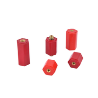 Isolateur de barre hexagonale rouge DOWE série EN DMC BMC, isolateurs électriques basse tension EN50, support de barre, certifié CE RoHS