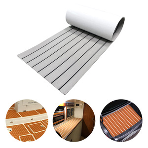 Plancher de bateau moderne en <span class=keywords><strong>mousse</strong></span> EVA bleue, revêtement synthétique imperméable imitation teck pour yacht marin extérieur - Product Image 2