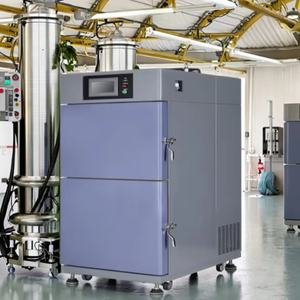 Sıcak ve soğuk darbe <span class=keywords><strong>Test</strong></span> makinesi sıcaklık ısıtma termal şok <span class=keywords><strong>Test</strong></span> odası iki kutu termal şok odası - Product Image 2