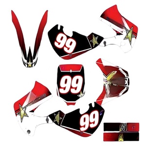 Vente en gros de pièces de moto <span class=keywords><strong>TZ100</strong></span>, machine de fabrication d'autocollants pour moto, film laser pour moto, autocollants Werpro pour KAWASAKI KX65 - Product Image 6