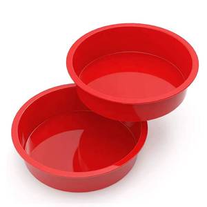 Quick Release <b>Nonstick</b> Silicone <b>Pan</b> Baking Cheese Cake Wedding Bread Loaf Mold 8/9 Inch Eco-Friendly Microwave Safe - Product Image 1