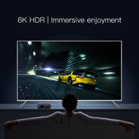 Dispositivo de tv inteligente H96 max, decodificador dvbt2 inalámbrico, 6k, cuatro núcleos, android 10,0, 4K, HDR, wifi, 2,4/5G