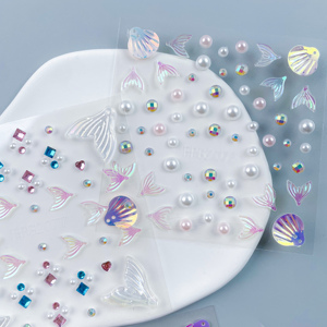 Cinque e dieci Set di gioielli artigianali con strass ecologici autoadesivi con gemme per viso disegni personalizzati per <span class=keywords><strong>tatuaggi</strong></span> per bambini - Product Image 4