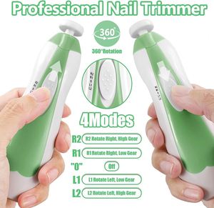 Lime à ongles électrique personnalisée pour bébé avec lumière - Kit de coupe-ongles électrique sûr pour les orteils et les ongles des enfants - Soin, polissage et coupe - Product Image 2