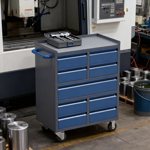 Heavy Duty Professional Steel Workshop Tool <b>Trolley</b> Cabinet with 9 Drawers Powder Coating Storage Chest - Product Image 1