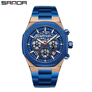 นาฬิกาควอตซ์ผู้ชาย Sanda 5505 รุ่นขายดี ดีไซน์โดดเด่น ฟังก์ชั่นหลากหลาย กันน้ำ เหมาะสำหรับเล่นกีฬา แฟชั่นทันสมัย นาฬิกาธุรกิจ - Product Image 3