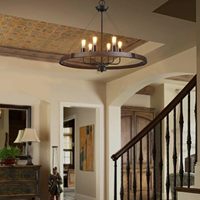 Lampes suspendues LED décoratives créatives de style industriel vintage en fer forgé certifié, réglables en hauteur, pour restaurants et barbecues