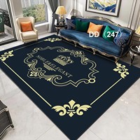Tapis de Zone Lavable Grande Taille Doux Style Bohème Vente Chaude pour Salon Chambre Couverture de Décoration de Luxe Tapis de Sol Porte