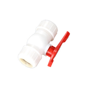 Plastic Ball Valve 1 In Manual Water Pipe Fitting For Water <b>Conservancy</b> - Product Image 5