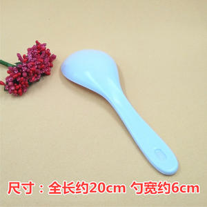 Cuchara de arroz de melamina engrosada, cuchara de arroz de uso diario, cuchara de melamina impresa imitación porcelana, vajilla de cocina al por mayor - Product Image 5