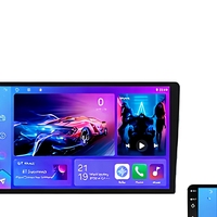 Estéreo para Auto Doble DIN, Reproductor MP5, GPS Integrado, Asistente de Reversa, DSP, Android Universal, Pantalla Dividida OLED Táctil, Radio, TV para Tablero