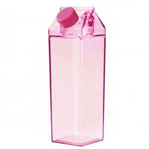 1000ml/34oz BPA Free PS Plastic Clear Leak-Proof Water <b>Bottle</b> with <b>Straw</b> and Lid for Party Use - Product Image 2