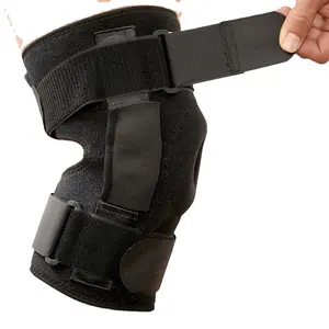 带侧稳定器的膝盖支撑强力关节支撑弹簧力防滑透气膝盖助推器男士膝盖支撑