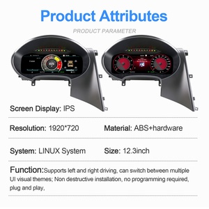 Navihua <b>for</b> VW Seat Leon 2009-2018 Digital Dashboard Linux System CarPlay Auto Smart Instrument Display 12.3 Inch - Product Image 5
