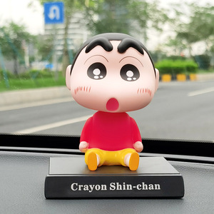 Muñeco 3D de <span class=keywords><strong>Crayon</strong></span> Shin-chan que Mueve la Cabeza, Figura de PVC de <span class=keywords><strong>Crayon</strong></span> Shin-chan, Adorno para Coche, Figura de Juguete - Product Image 1