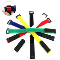 Sangles de fixation multi-usages en nylon colorées de 30 cm avec fermeture auto-agrippante