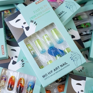 Offre Spéciale – Lot de 24 <span class=keywords><strong>faux</strong></span> ongles personnalisés à presser avec emballage, vente en gros pour application sur les doigts - Product Image 5