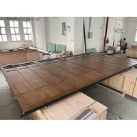 Portes de garage en bois imperméables, bois de cèdre/faux bois, porte de garage sectionnelle, chariot avec haute qualité