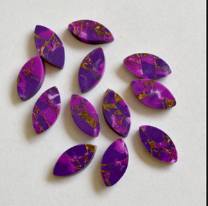 Piedra Preciosa Plana en Forma de Marquesa de Cobre Púrpura Natural con Efecto Ojo de Gato, Marca AMARA, para Fabricación de Joyería DIY, Aretes, Anillos y Colgantes - Product Image 6