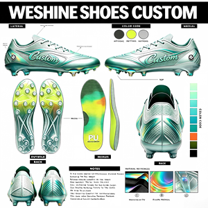 Zapatillas de Fútbol Profesionales para Terreno Firme, para Clubes de Élite, Parte Superior de Tejido, Tacos FG - Product Image 1